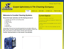 Tablet Screenshot of cavalierclean.com